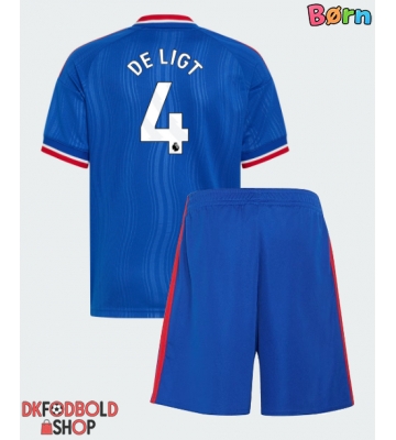Manchester United Matthijs de Ligt #4 Udebanesæt Børn 2026-27 Kort ærmer (+ korte bukser)